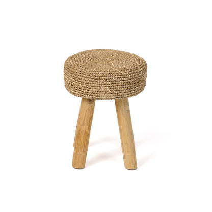 The Raffia Stool - Natural