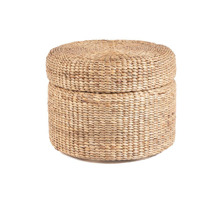 The Circle Storage Ottoman - Natural
