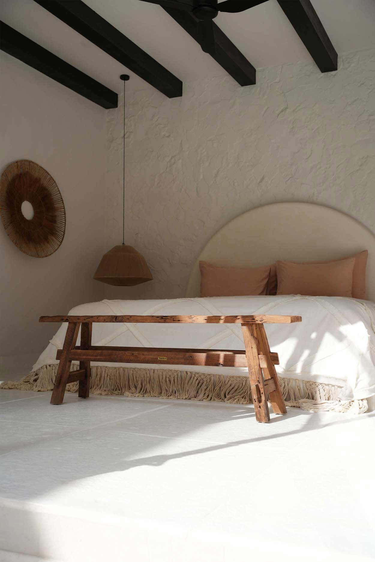 The "Beauteous" Rustic Bench - Natural