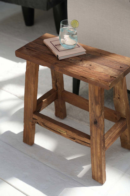 The "Fab" Rustic Stool - Natural