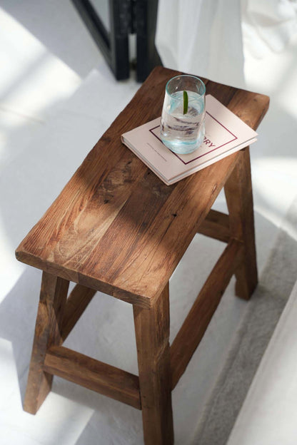 The "Fab" Rustic Stool - Natural
