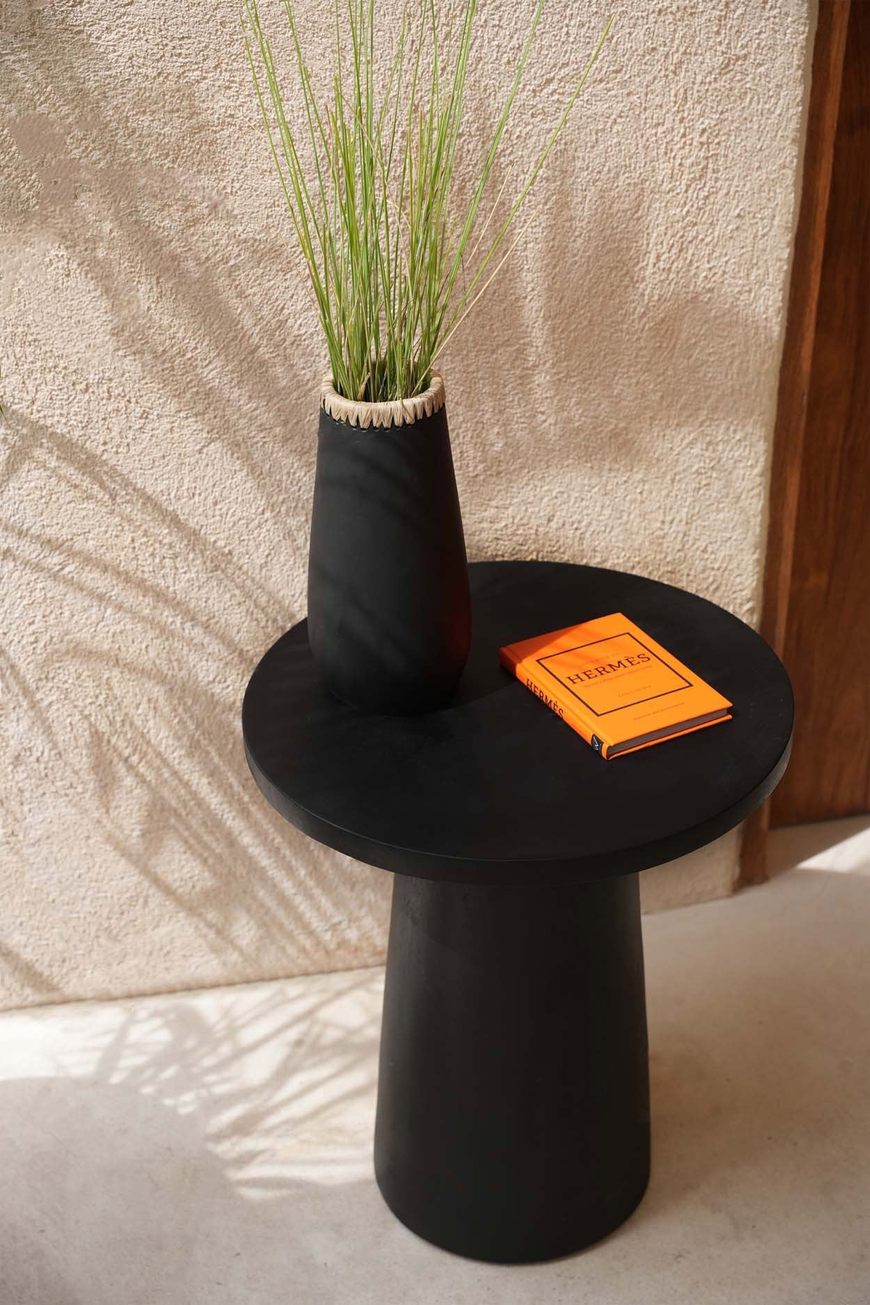 The "Timber Conic" Side Table - Black - 50