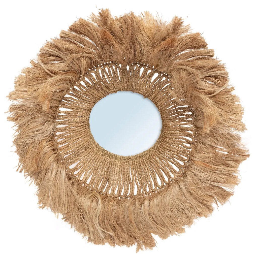 Lo specchio Abaca "Solomon" - Naturale