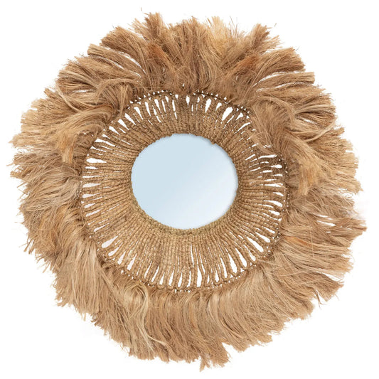 Lo specchio Abaca "Solomon" - Naturale