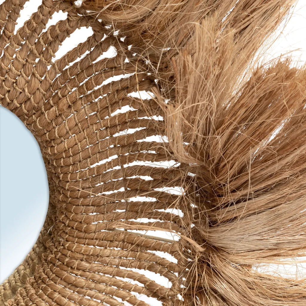 Lo specchio Abaca "Solomon" - Naturale