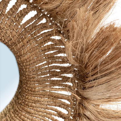 Lo specchio Abaca "Solomon" - Naturale