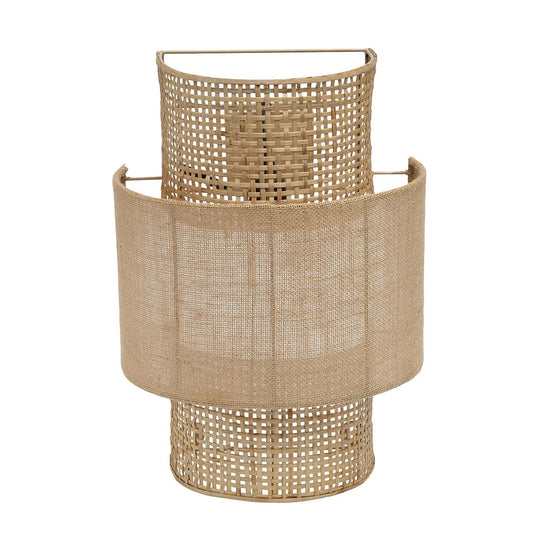 Wandleuchte "Bolly" aus Jute - Natur - M