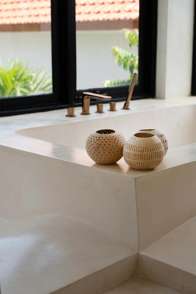 The Coconut Spot Candle Holder - Φυσικό