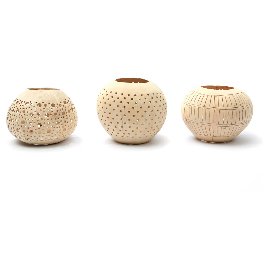The Coconut Spot Candle Holder - Φυσικό
