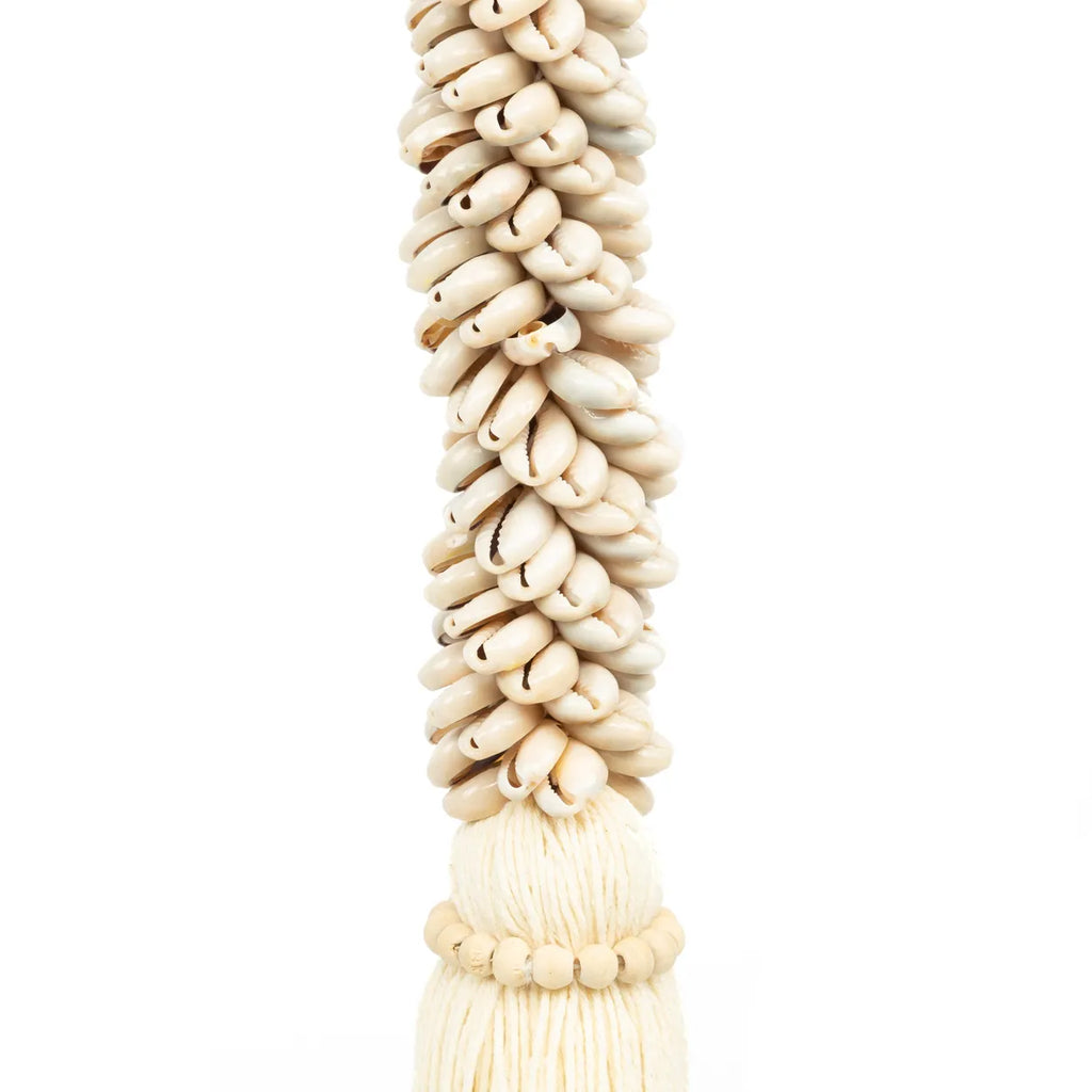 Decoración Colgante de Cauri y Algodón - Natural