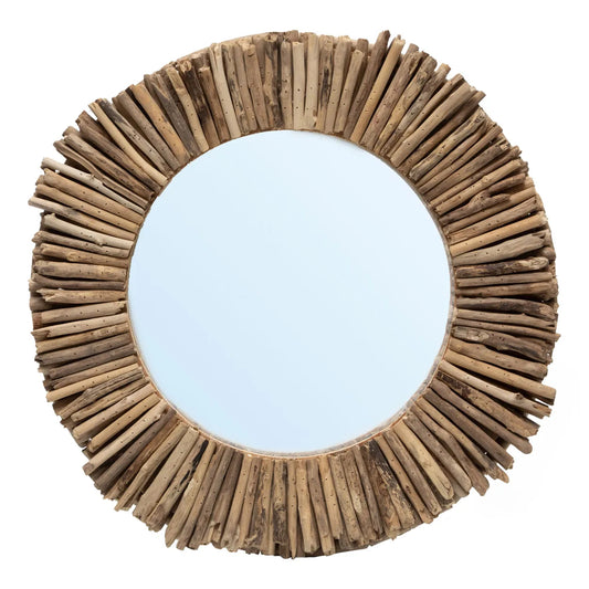 Lo specchio Driftwood Halo - Naturale - M