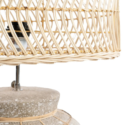 Lampada da tavolo "Kythira" - Grigio cemento naturale
