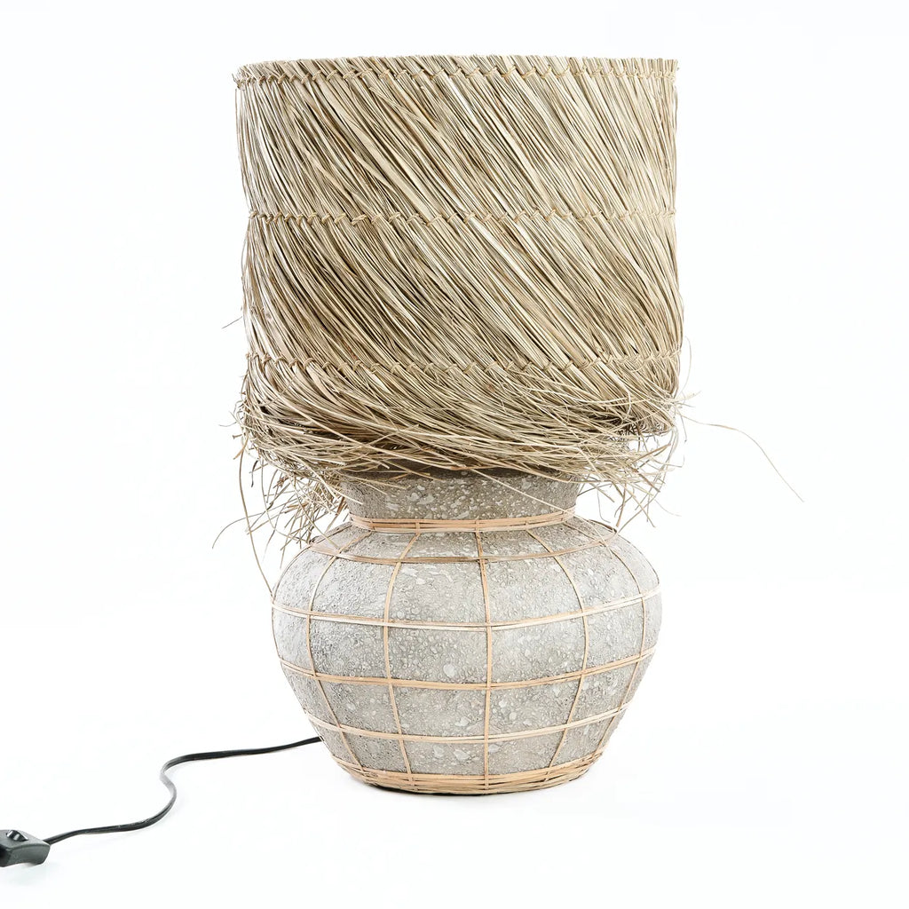 Lampada da tavolo "Lipsi" - Grigio cemento naturale