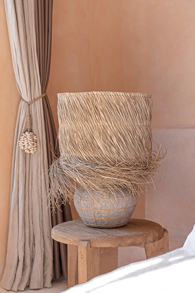 Lampada da tavolo "Lipsi" - Grigio cemento naturale