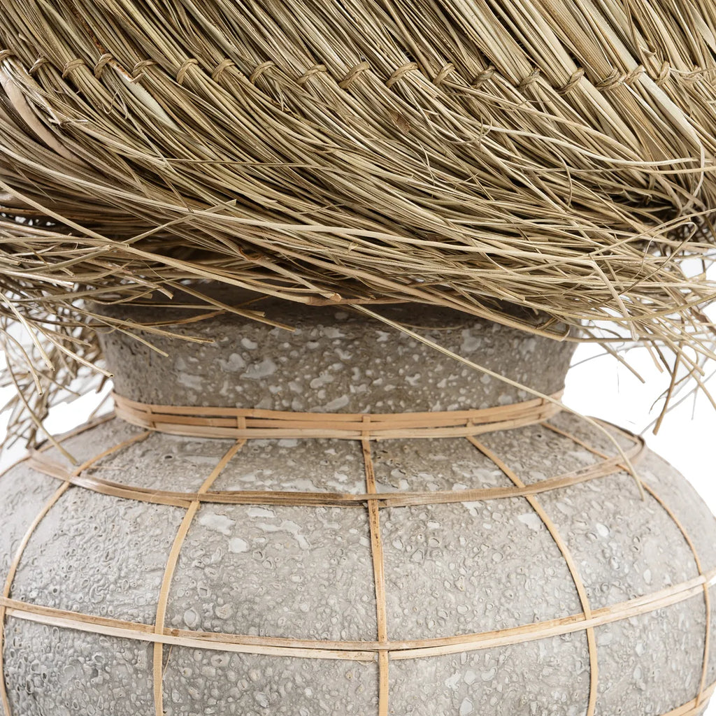 Lampada da tavolo "Lipsi" - Grigio cemento naturale