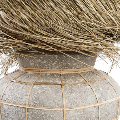 Lampada da tavolo "Lipsi" - Grigio cemento naturale