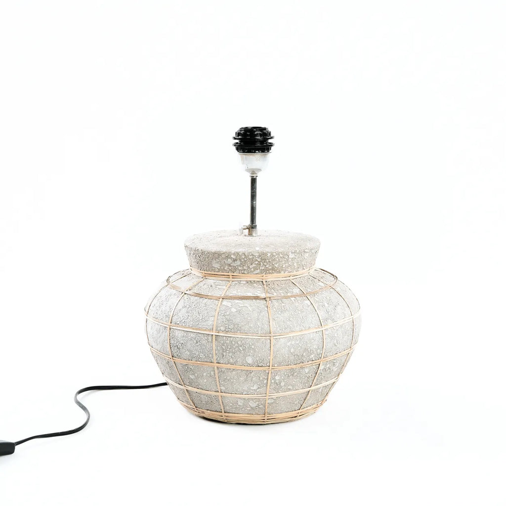 Lampada da tavolo "Lipsi" - Grigio cemento naturale