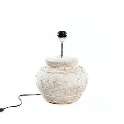 Lampada da tavolo "Lipsi" - Grigio cemento naturale