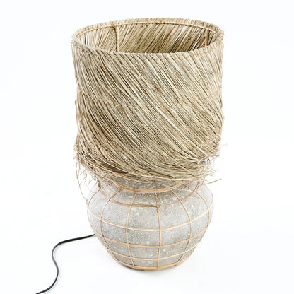 Lampada da tavolo "Lipsi" - Grigio cemento naturale
