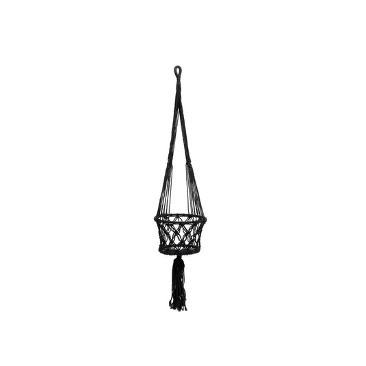 Il Macrame Planthanger - Nero - S