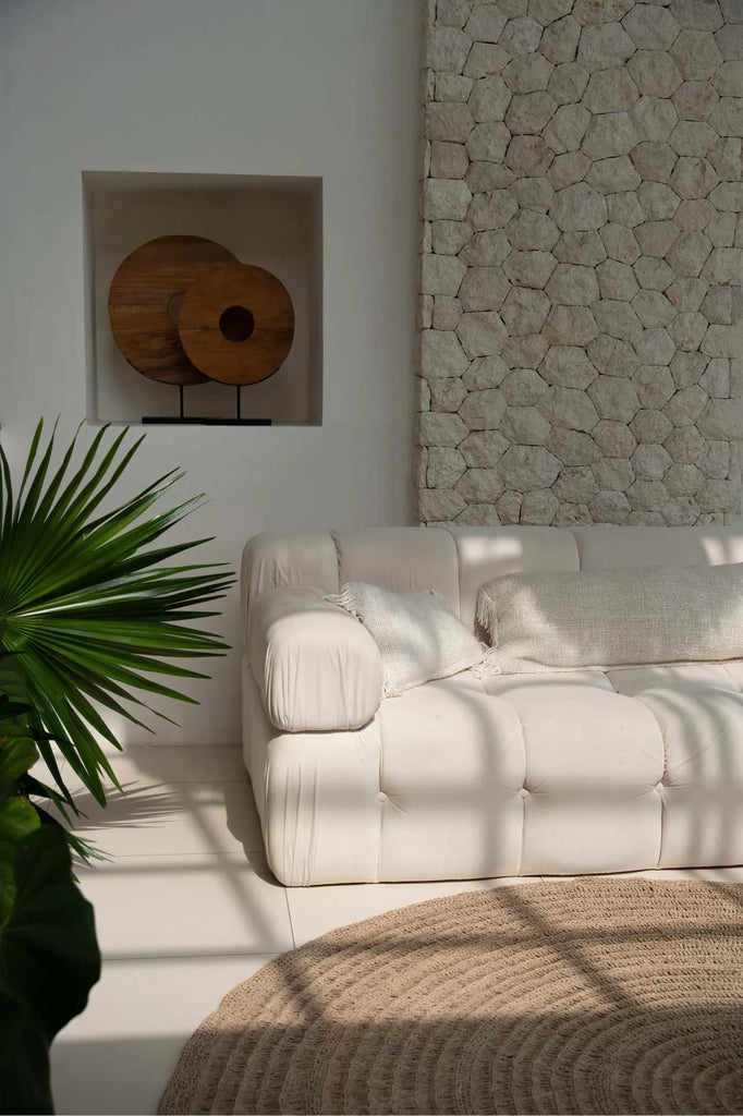 Il copricuscino "Oh My Gee" - Crema - 35x100