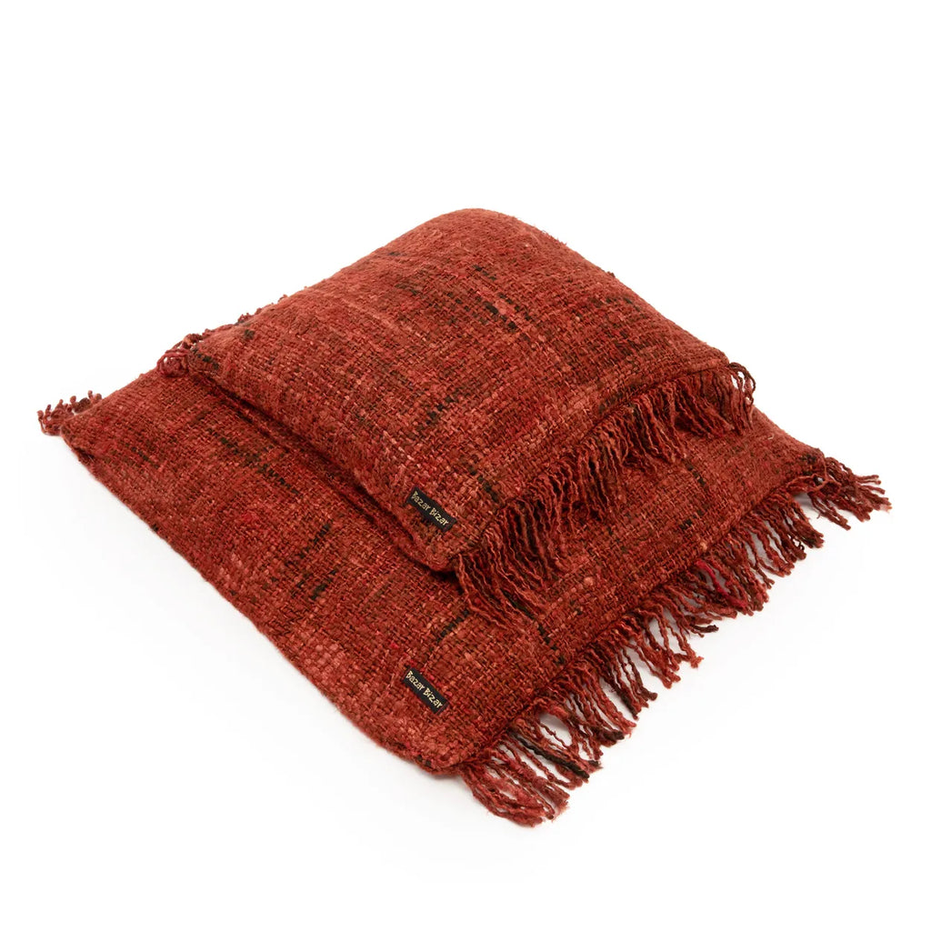 Copricuscino "Oh My Gee" - Rosso ciliegia - 60x60