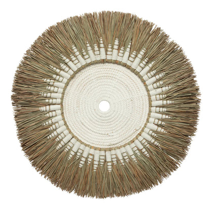 Decoración de Pared de Rafia y Macramé - Blanco Natural