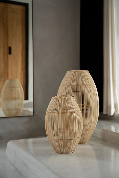Lampada a sospensione "Zuri" - Naturale - M