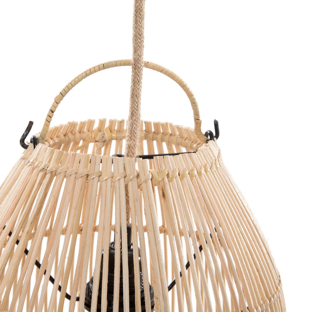 Lampada a sospensione "Zuri" - Naturale - S